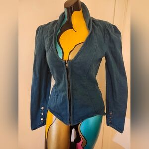 Lip Service Turquoise Victorian Jacket